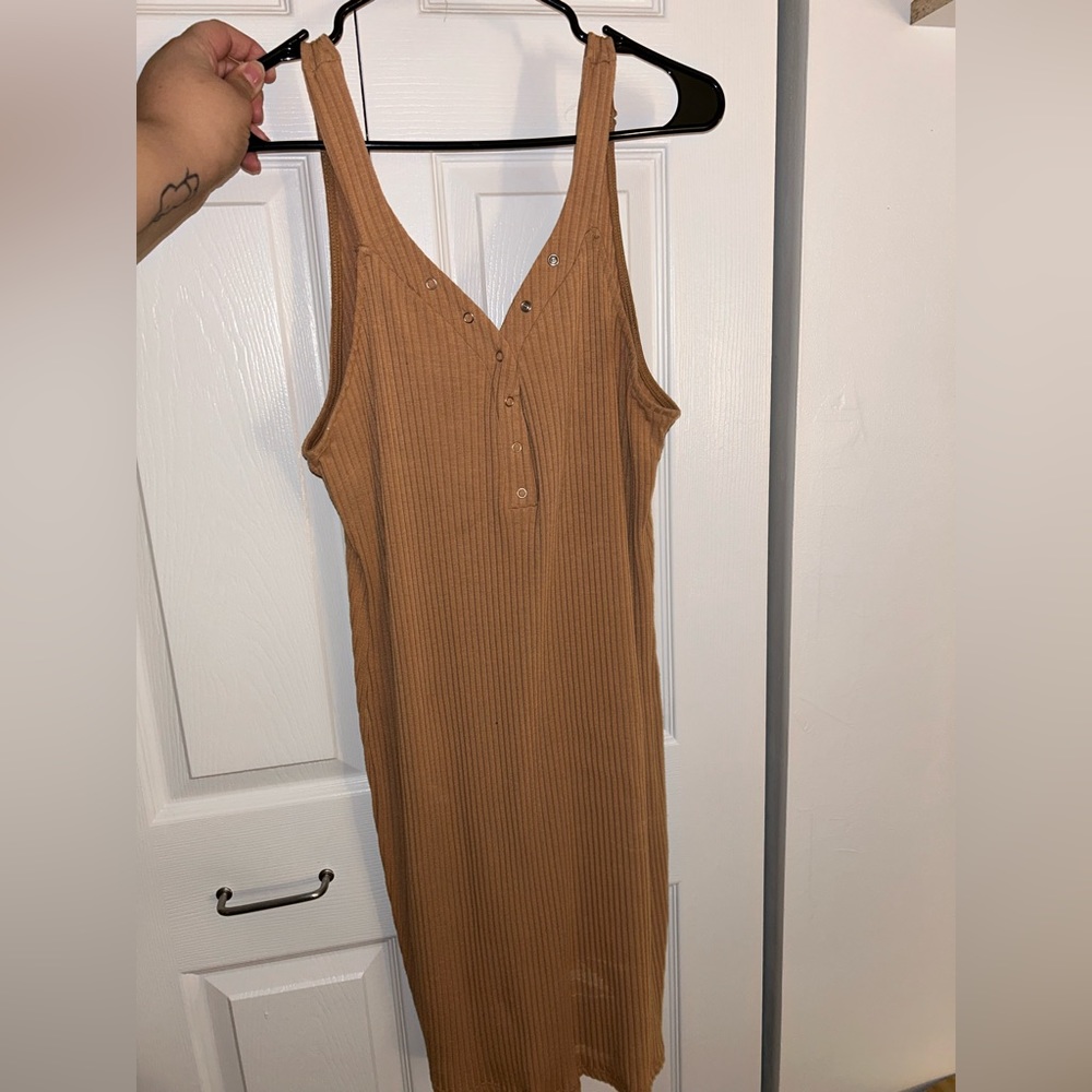 Brown/ Tan tank top dress